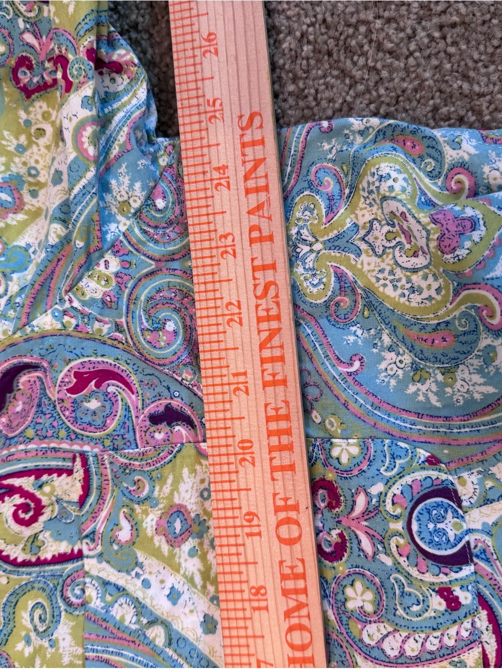 Alan Flusser Men's Sz Large Button Down Paisley Pastel Multicolor Shirt - Picture 7 of 8